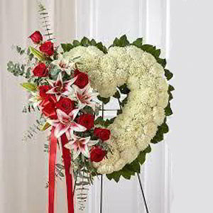 Denville Florist | Rose Lily Heart