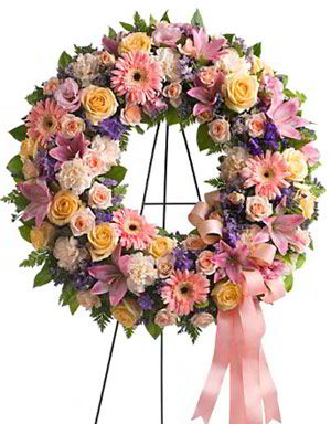 Denville Florist | Pastel Wreath