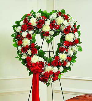 Denville Florist | Red & White Heart