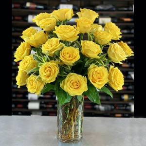 Denville Florist | 24 Yellow Roses